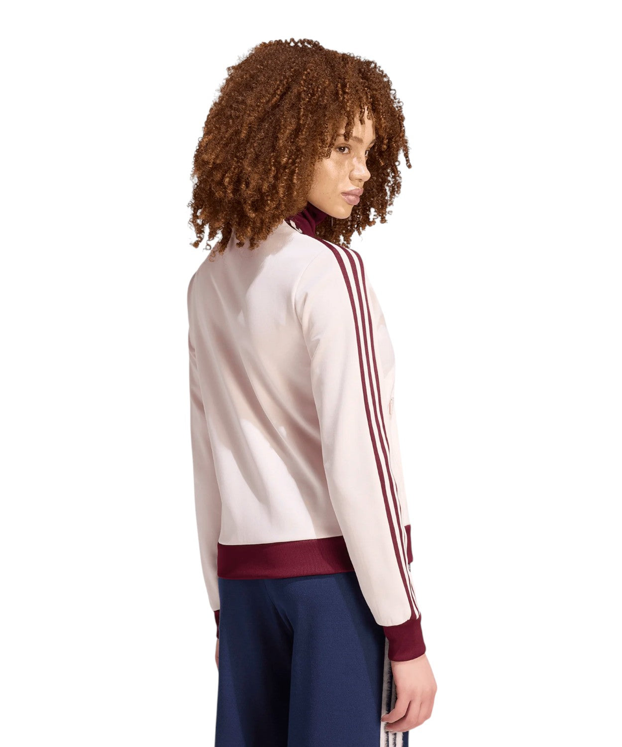 adidas Originals Beckenbauer Veste de survêtement rose et bordeaux