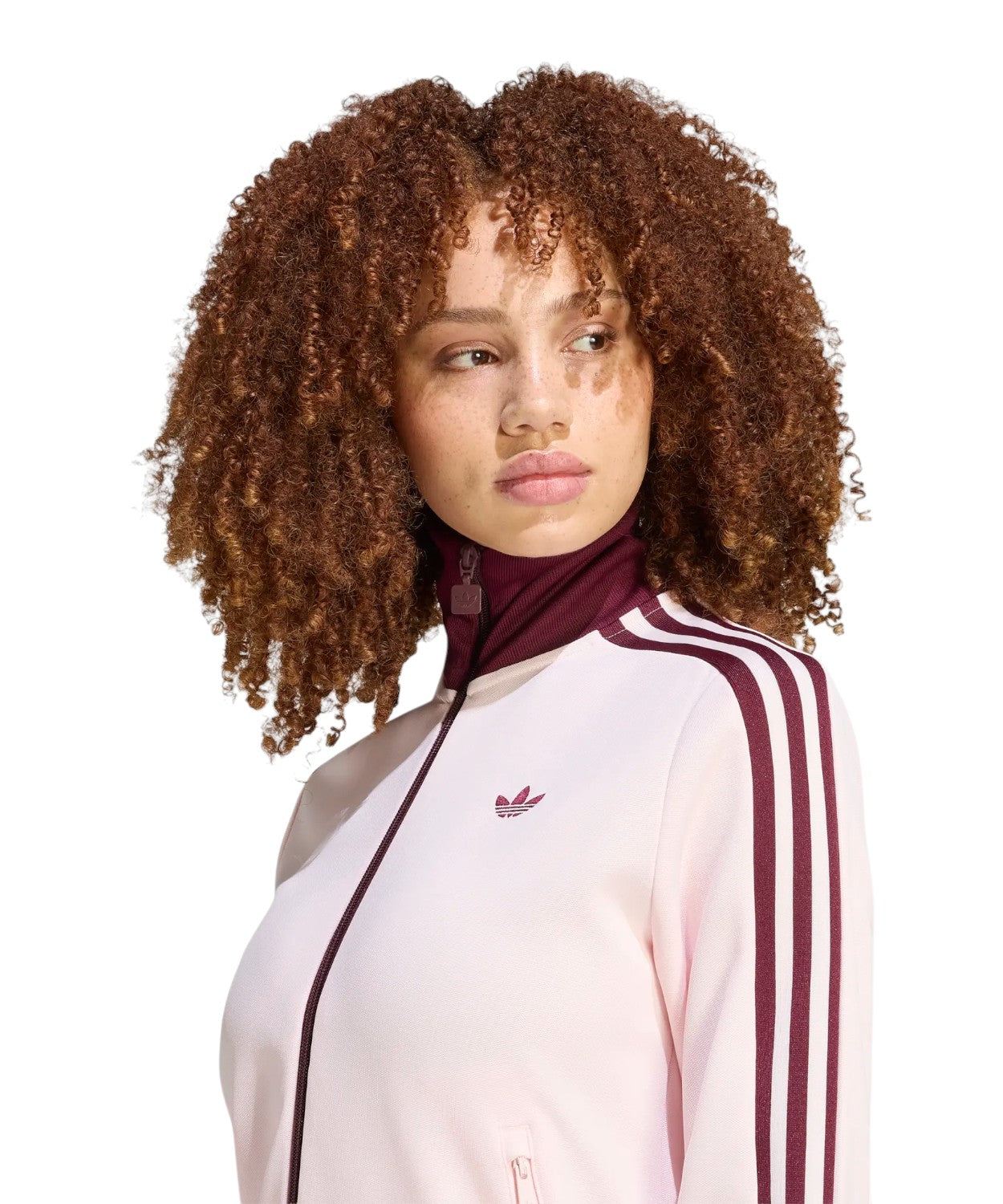 adidas Originals Beckenbauer Veste de survêtement rose et bordeaux