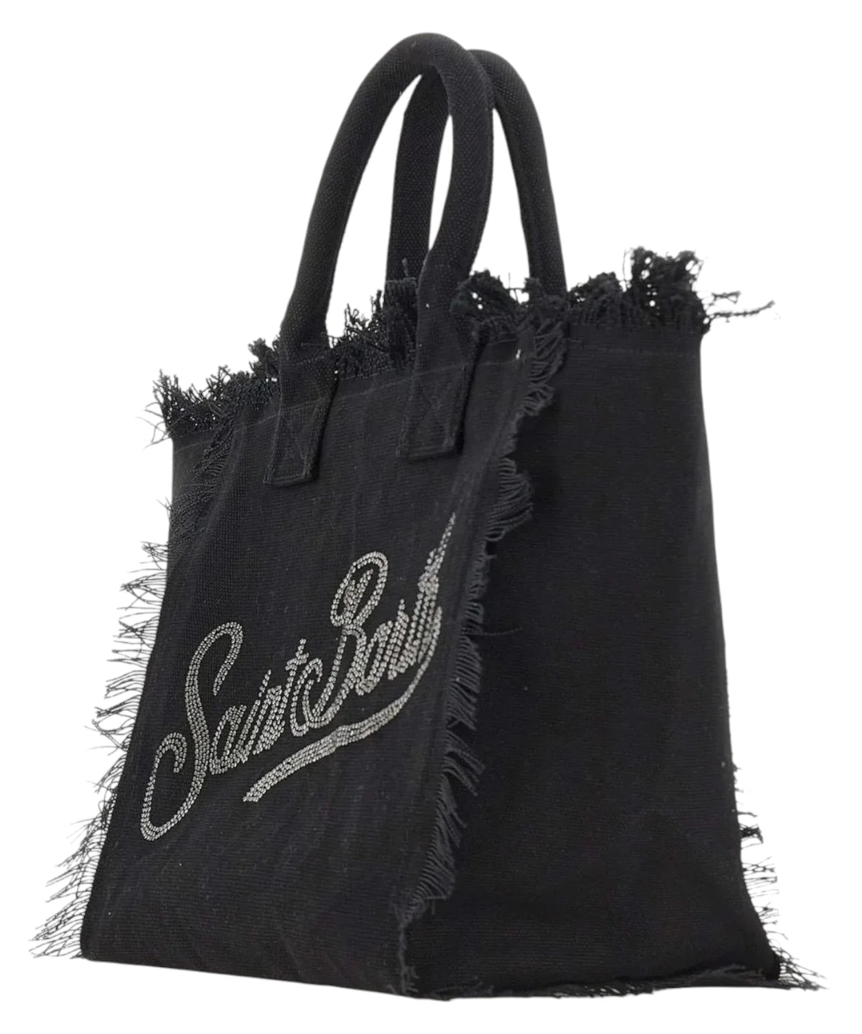 MC2 Saint Barth Sac Vanity en toile avec logo strass