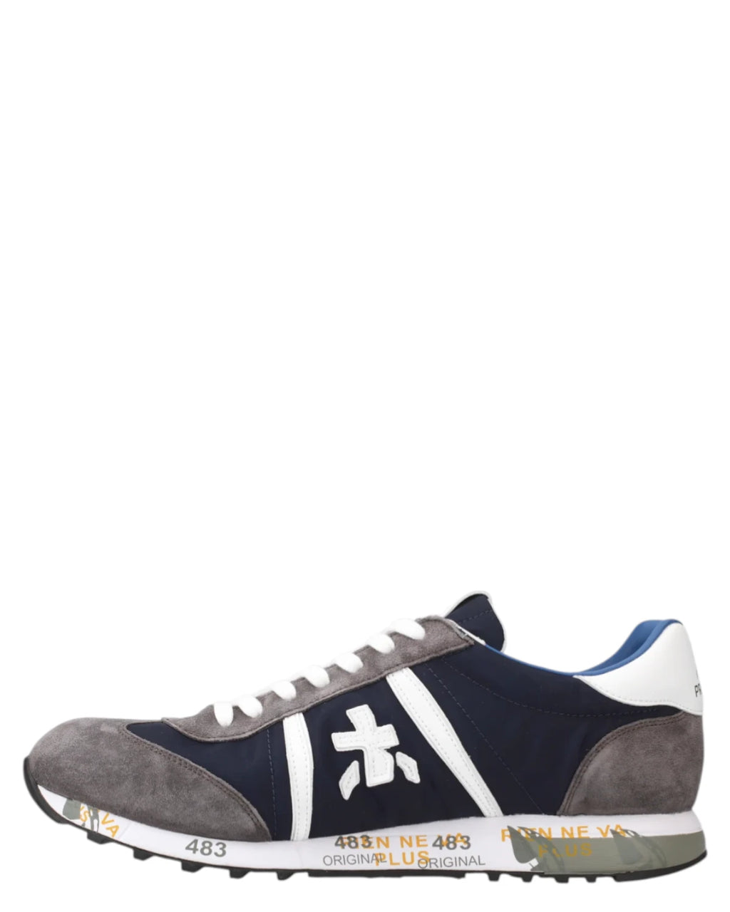 baskets homme Premiata Lucy 7089 en tissu et cuir suédé