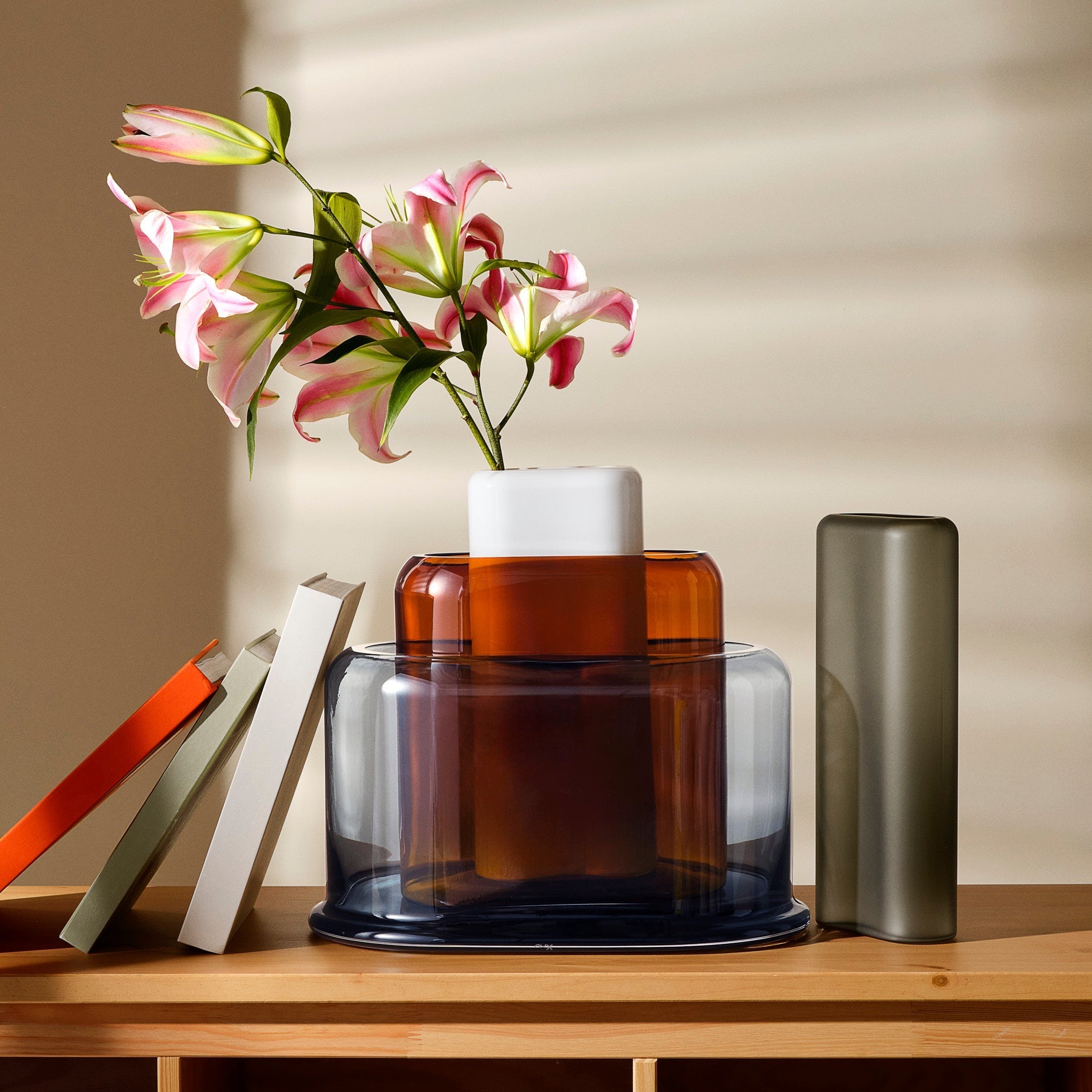 Layers Vase Tall-NUDE EU-Vasi-Vittorio Citro Boutique