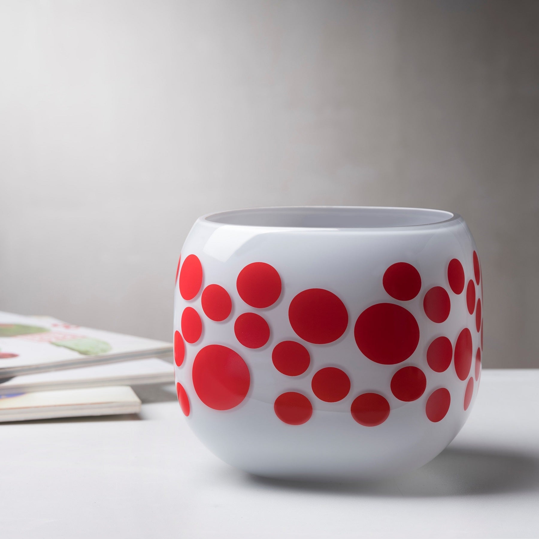 Mono Box Vase Medium Polka Dotted-NUDE EU-Vasi-Vittorio Citro Boutique