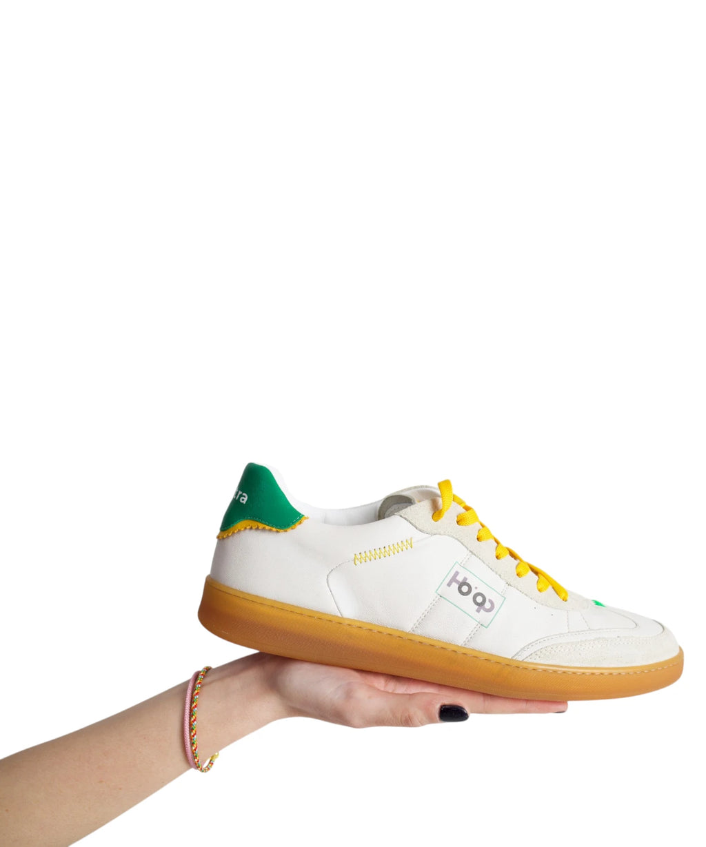 Sneakers Ho’op Start Green Yellow en cuir