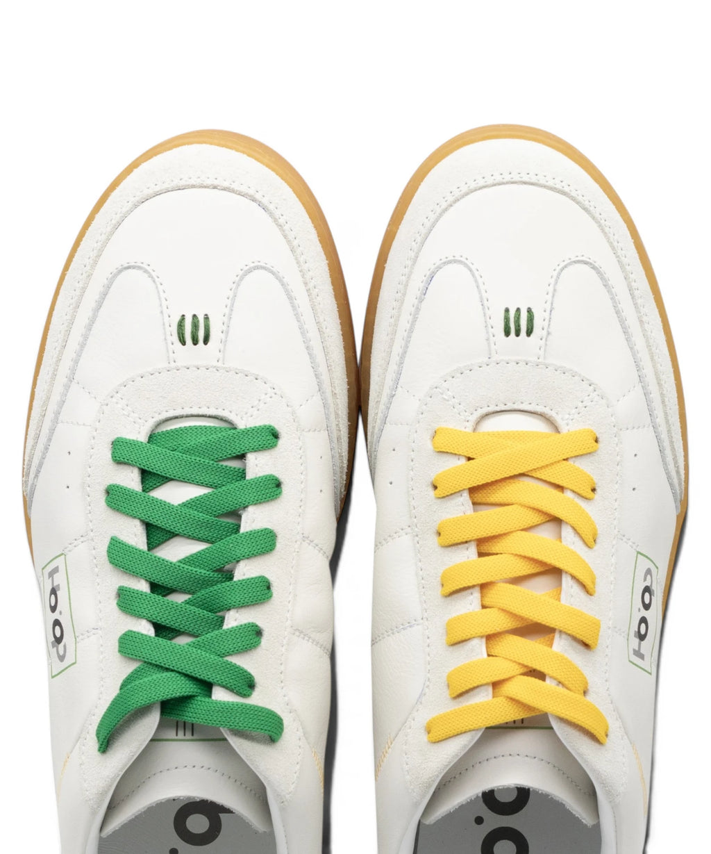 Sneakers Ho’op Start Green Yellow en cuir