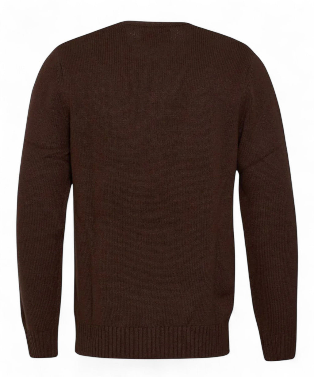 Maglione Bombardino in misto cashmere con ricamo Alpes-Mc2 Saint Barth-Maglieria-Vittorio Citro Boutique