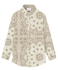 Camicia classica da donna in lino bandana Meredith-Mc2 Saint Barth-Camicie-Vittorio Citro Boutique