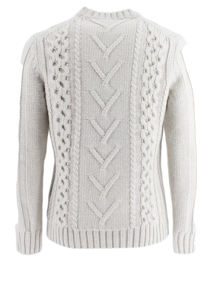 Girocollo trecce e rombi-H953-Maglieria-Vittorio Citro Boutique