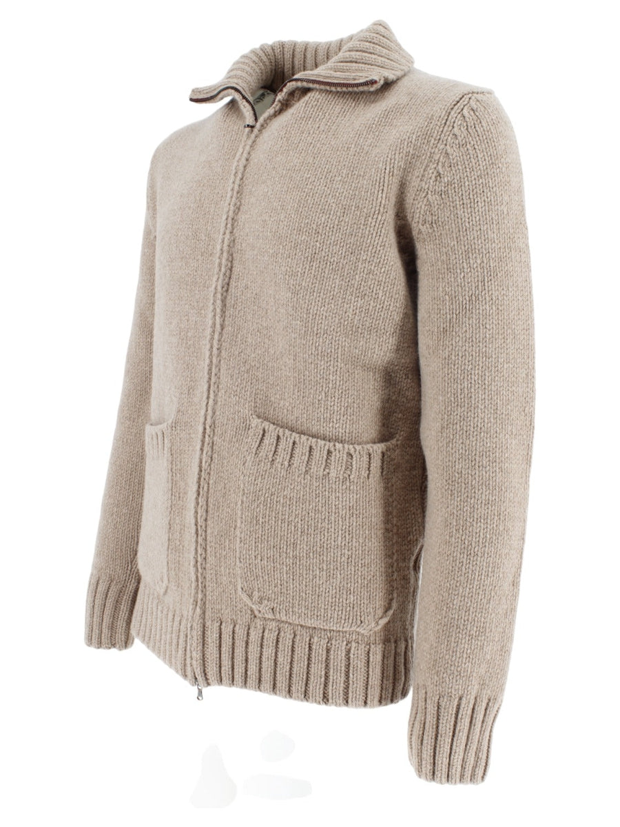 Tokio full zip con tasche-H953-Maglieria-Vittorio Citro Boutique