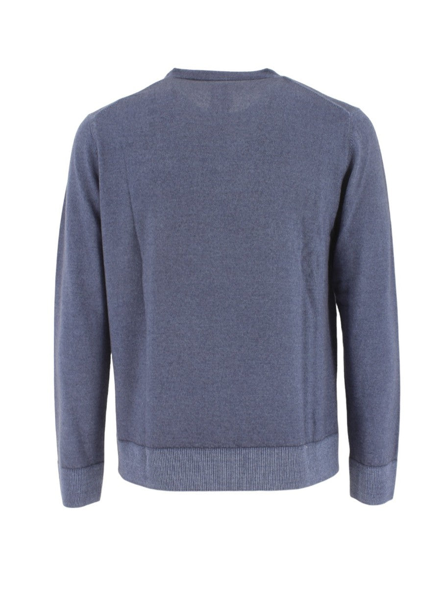 Girocollo Basico in Pura Lana Merinos-H953-Maglieria-Vittorio Citro Boutique