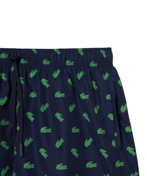 Boxer de bain homme Lacoste avec imprimé crocodile