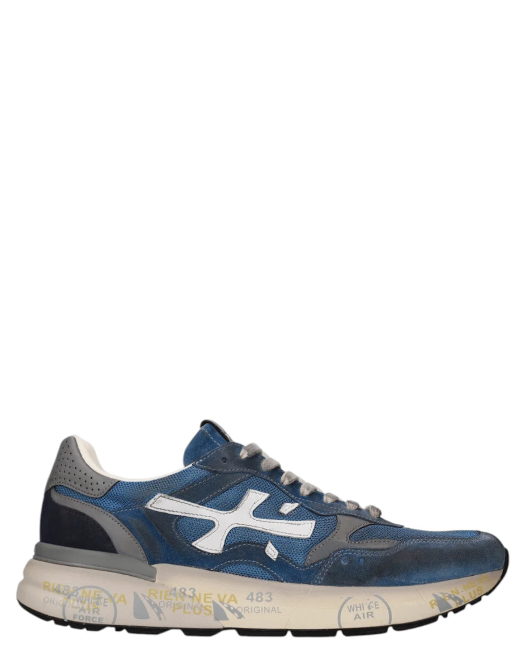 Baskets Homme Premiata Mick 0.1 8120 avec Semelle Plateforme
