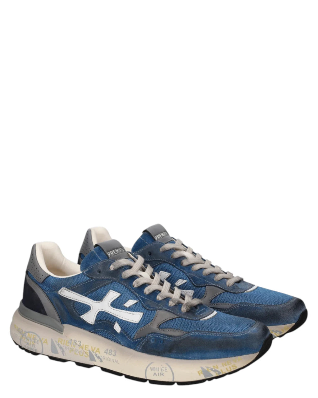 Baskets Homme Premiata Mick 0.1 8120 avec Semelle Plateforme