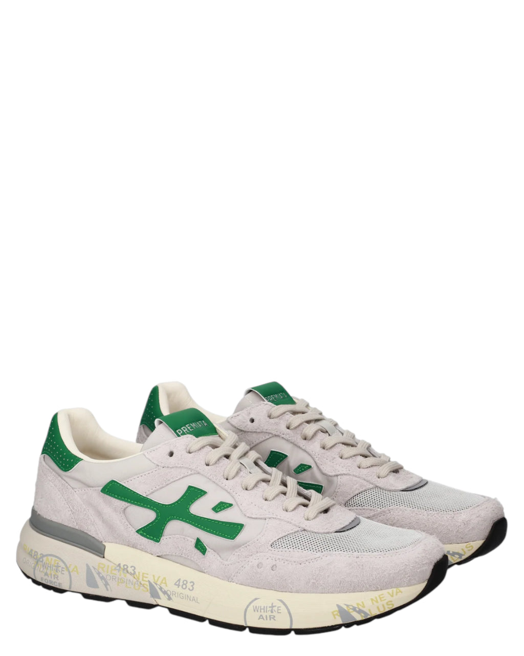 Premiata Mick 0.1 8238 Baskets avec semelle de 4,2 cm