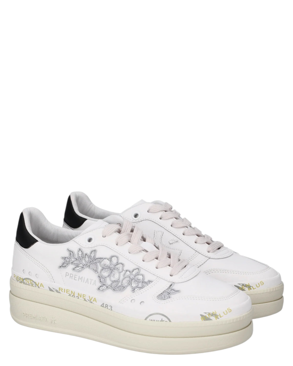 Premiata Micol 8255 Sneakers Donna Platform con suola in pelle