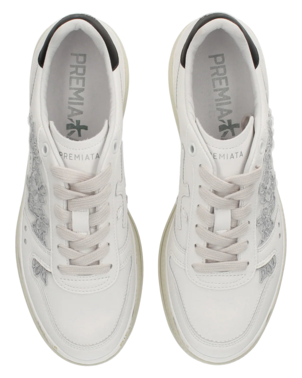 Premiata Micol 8255 Baskets Femme à plateforme avec semelle en cuir