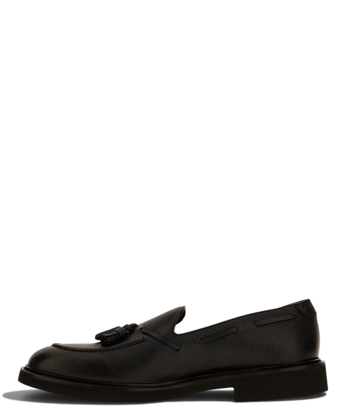 Mocassins Homme Doucal’s en cuir grainé avec pampilles