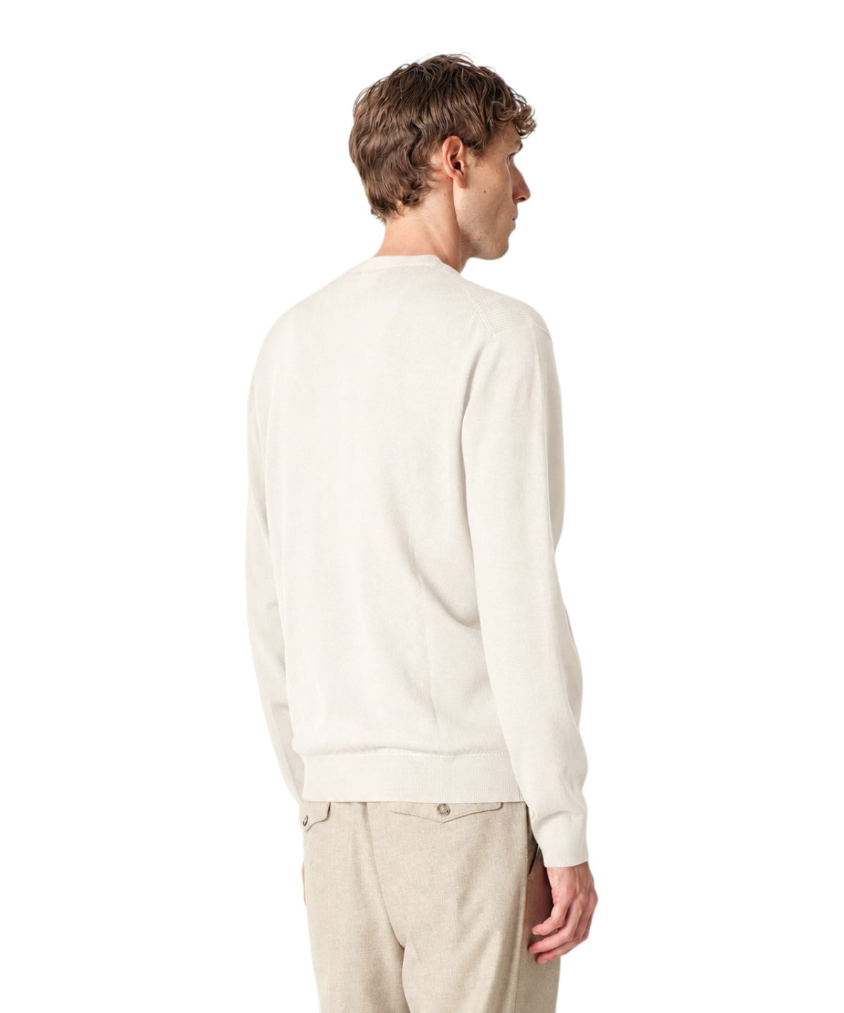 Pull Homme Regimental en mélange de laine mérinos