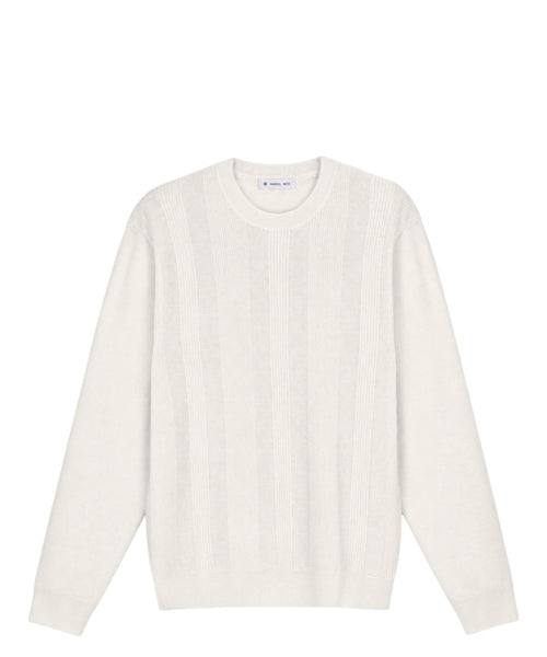 Pull Homme Regimental en mélange de laine mérinos
