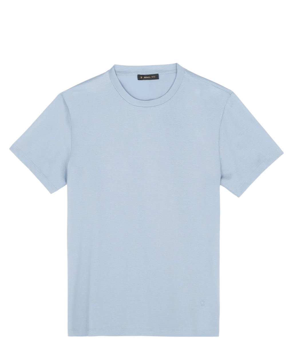 Manuel Ritz T-shirt homme col rond en coton