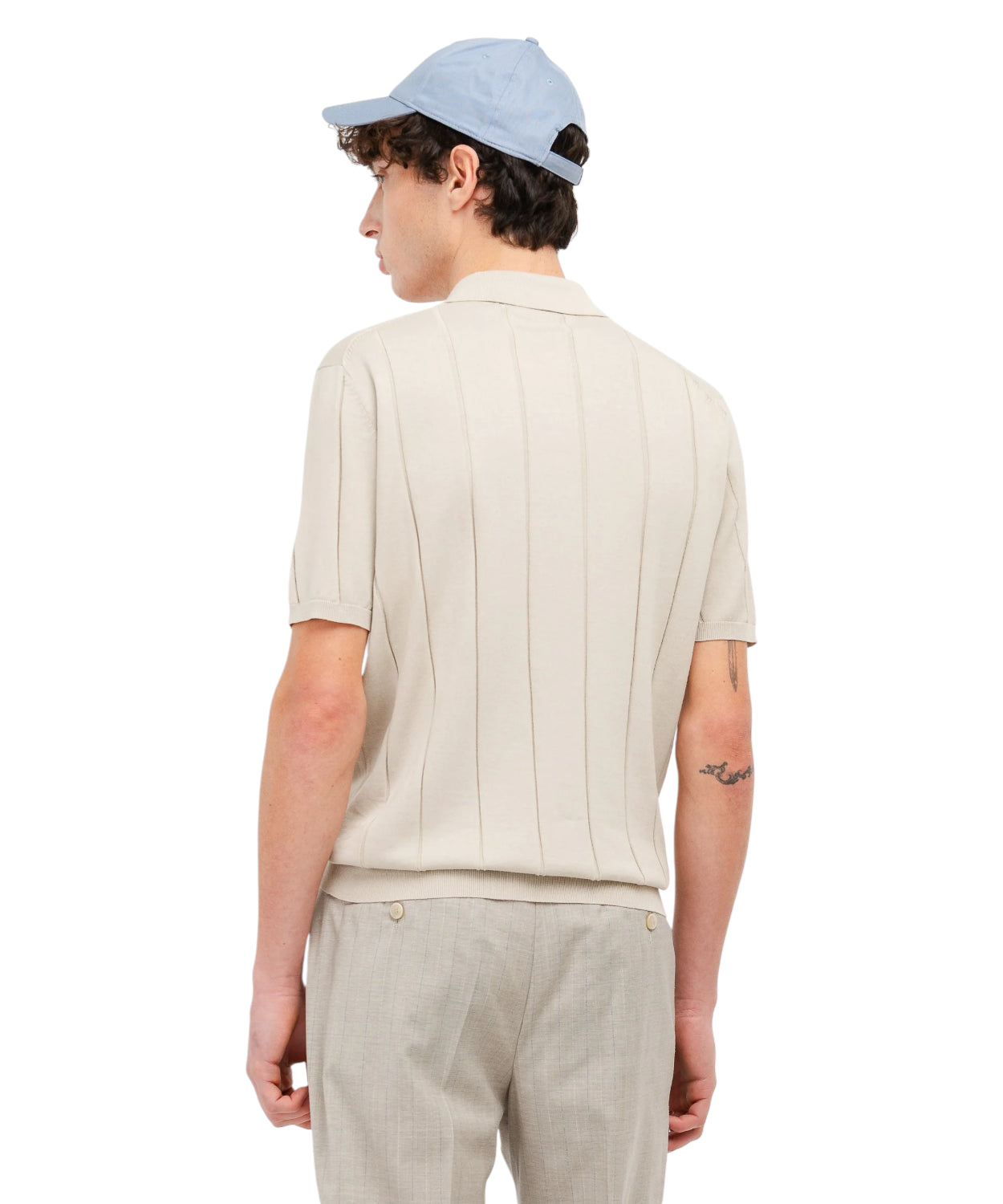 Polo Uomo in Cotone Crepe Costa Piatta Manuel Ritz