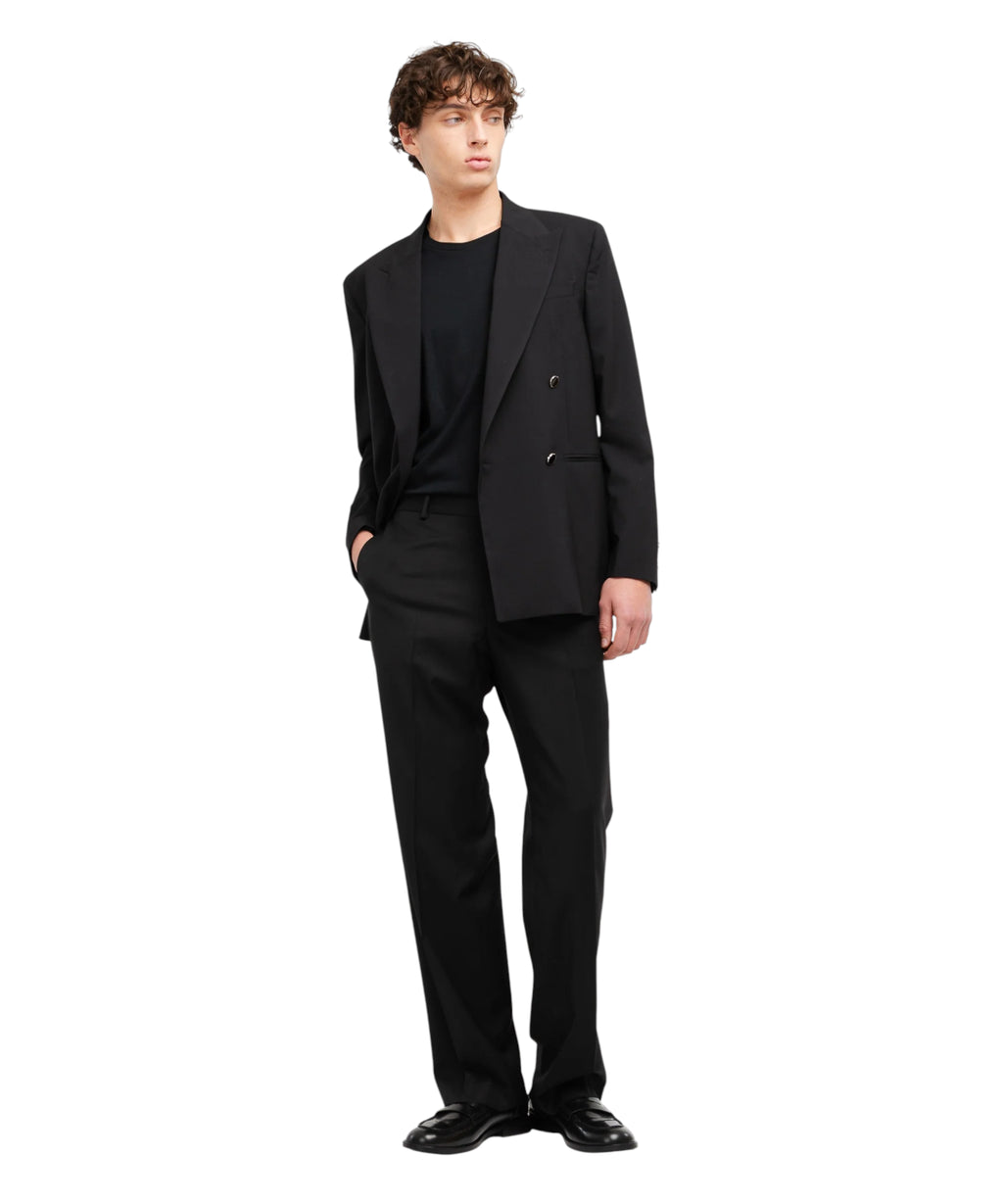 Pantalon chino homme coupe décontractée en laine stretch