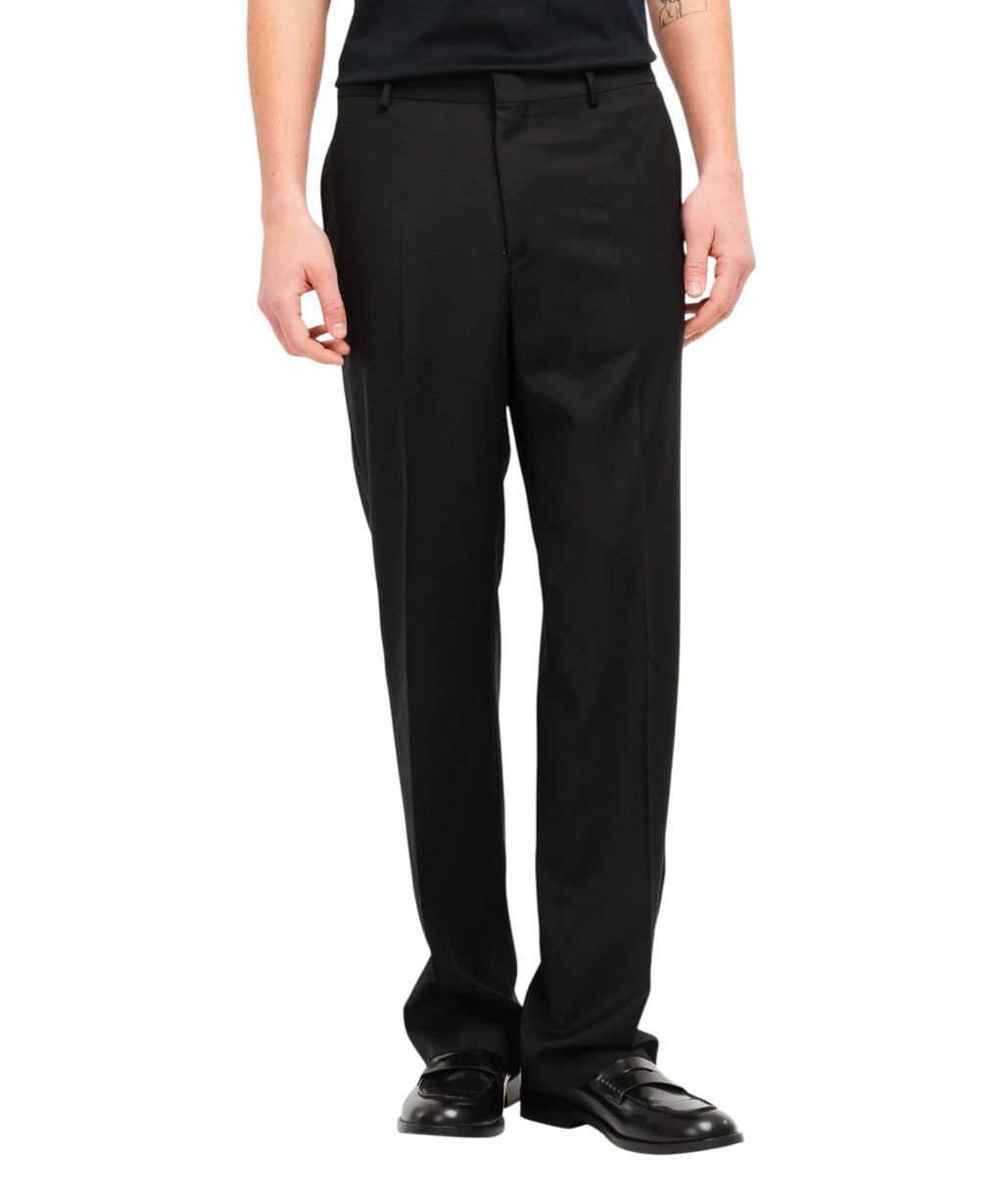 Pantalon chino homme coupe décontractée en laine stretch