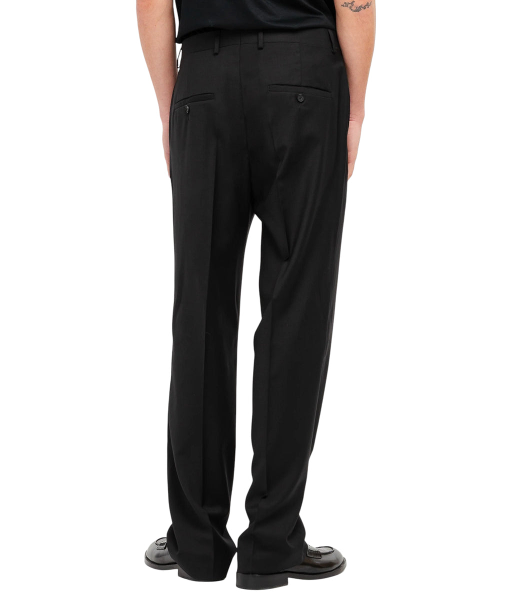 Pantalon chino homme coupe décontractée en laine stretch