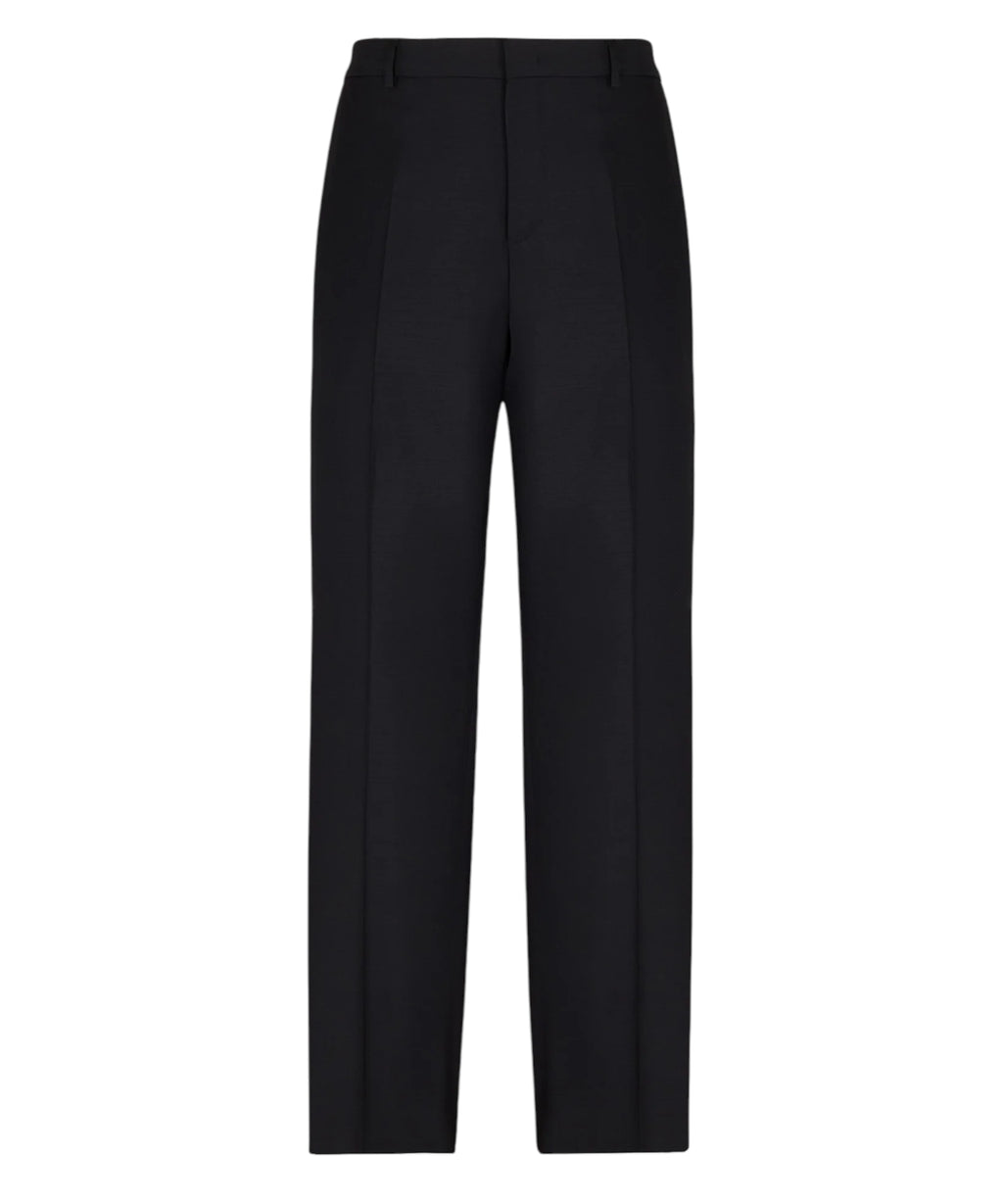 Pantalon chino homme coupe décontractée en laine stretch