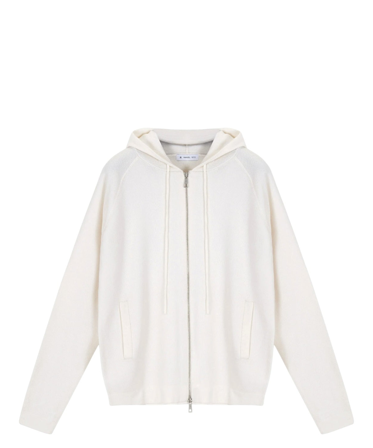 Pull Homme à capuche zippé en mélange de laine mérinos