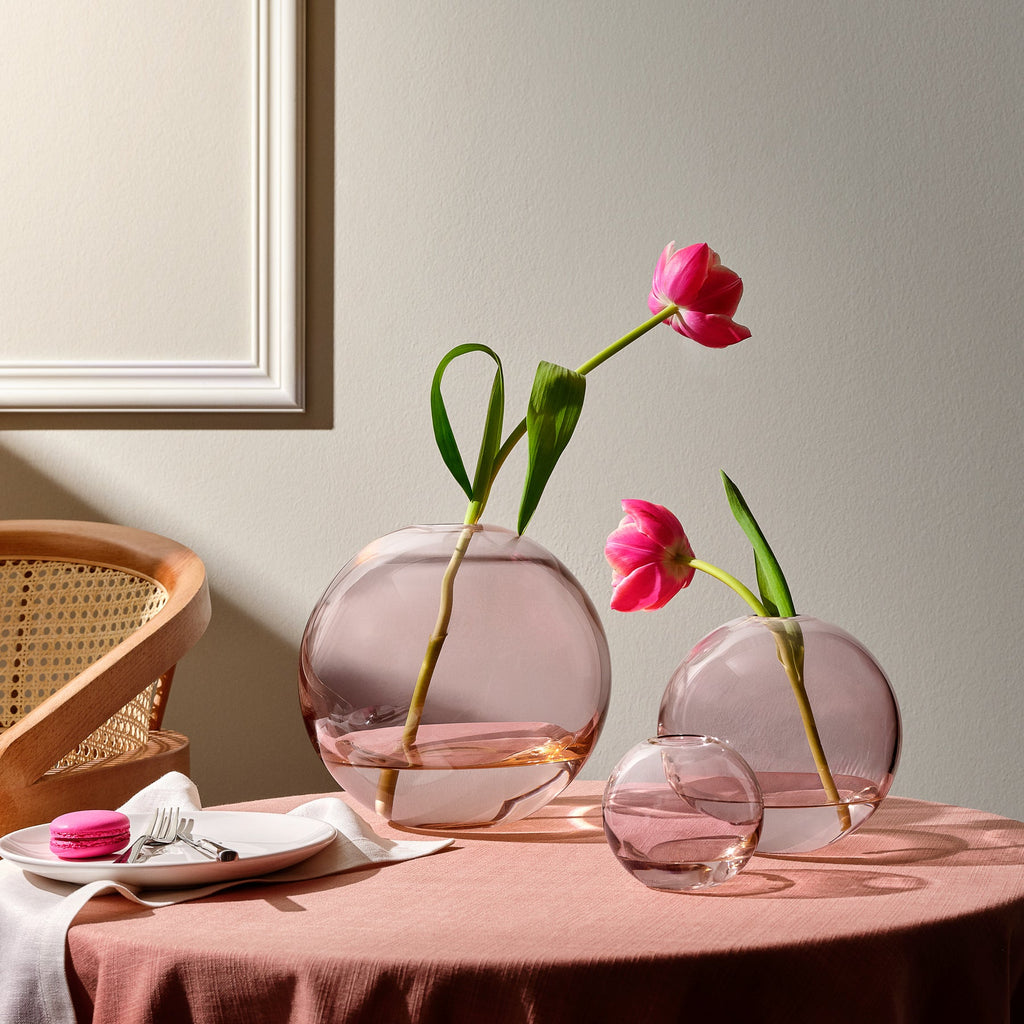Mars Vase Medium Steel Apricot-NUDE EU-Vasi-Vittorio Citro Boutique