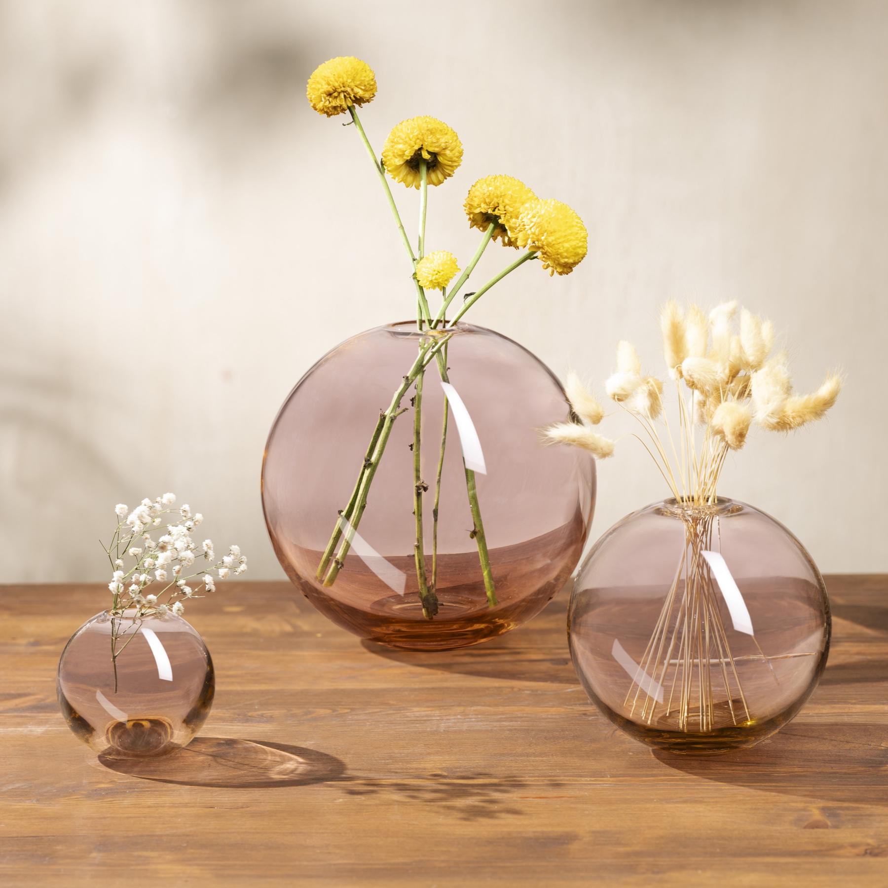 Mars Vase Small Steel Apricot-NUDE EU-Vasi-Vittorio Citro Boutique