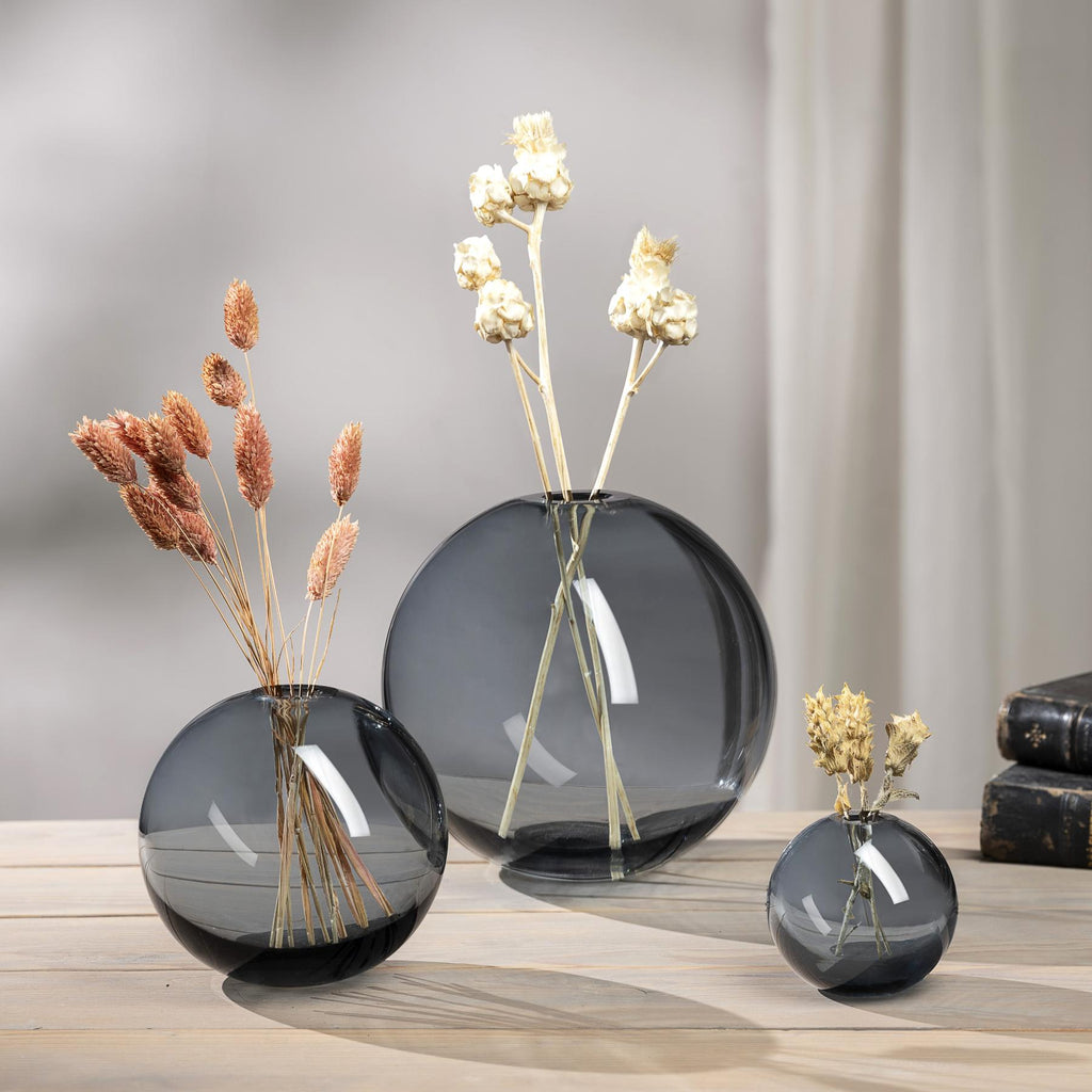 Mars Vase Small Steel Blue-NUDE EU-Vasi-Vittorio Citro Boutique