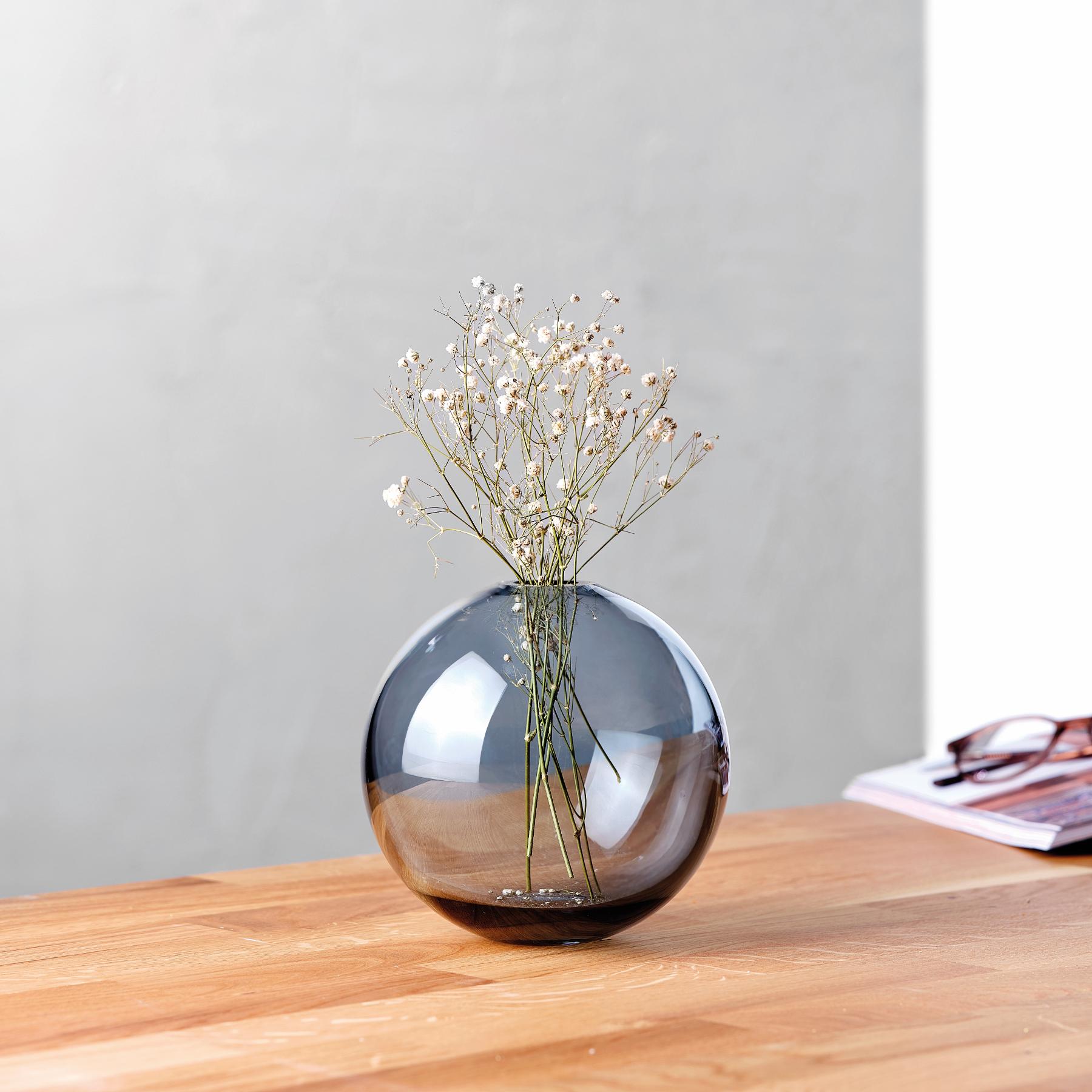 Mars Vase Medium Steel Blue-NUDE EU-Vasi-Vittorio Citro Boutique