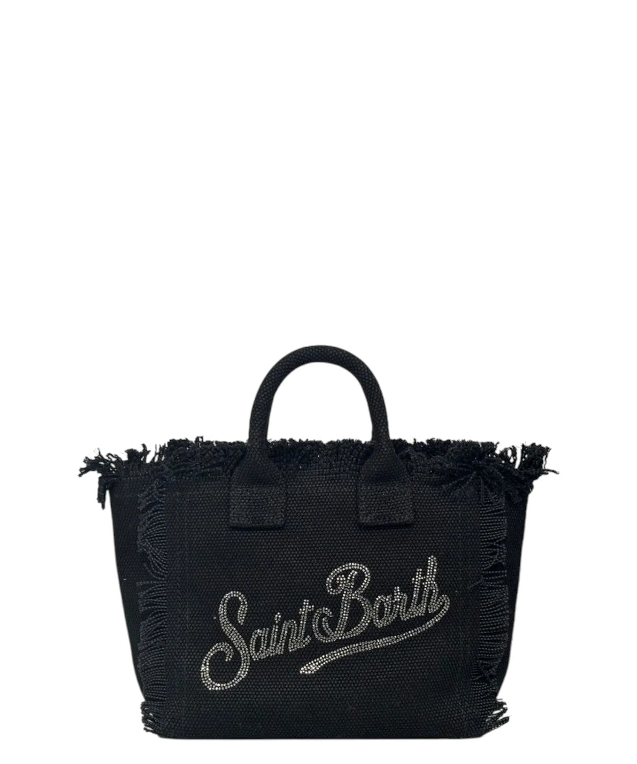 Sac Vanity Mini en toile MC2 Saint Barth avec logo strass