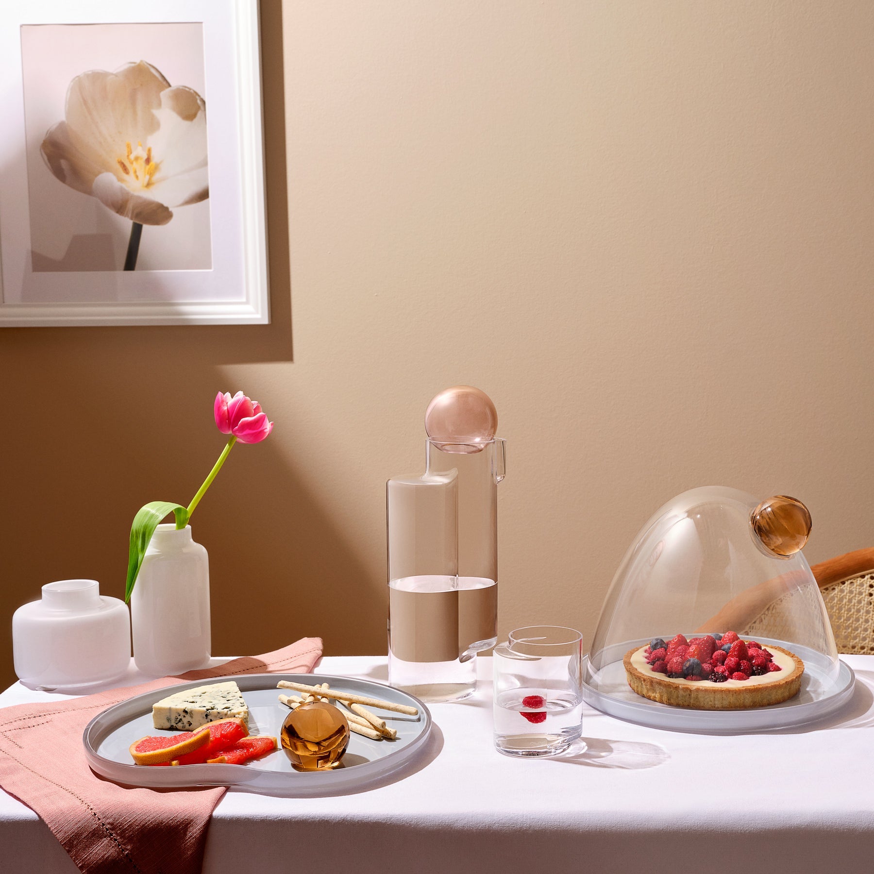 Mini Magnolia Vase Small-NUDE EU-Vasi-Vittorio Citro Boutique