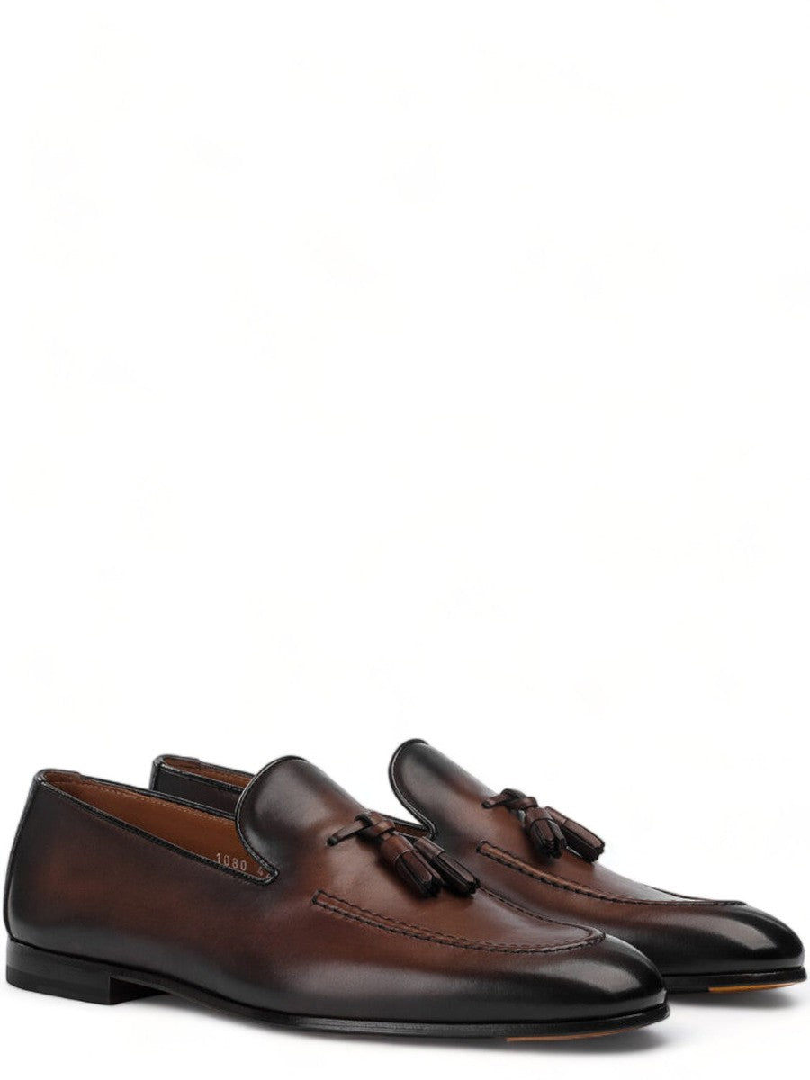 Mocassino con Nappine in Pelle-Doucal'S-Mocassini-Vittorio Citro Boutique