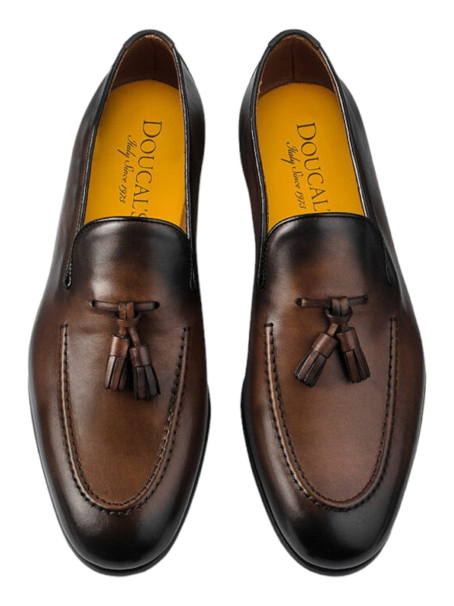 Mocassino con Nappine in Pelle-Doucal'S-Mocassini-Vittorio Citro Boutique