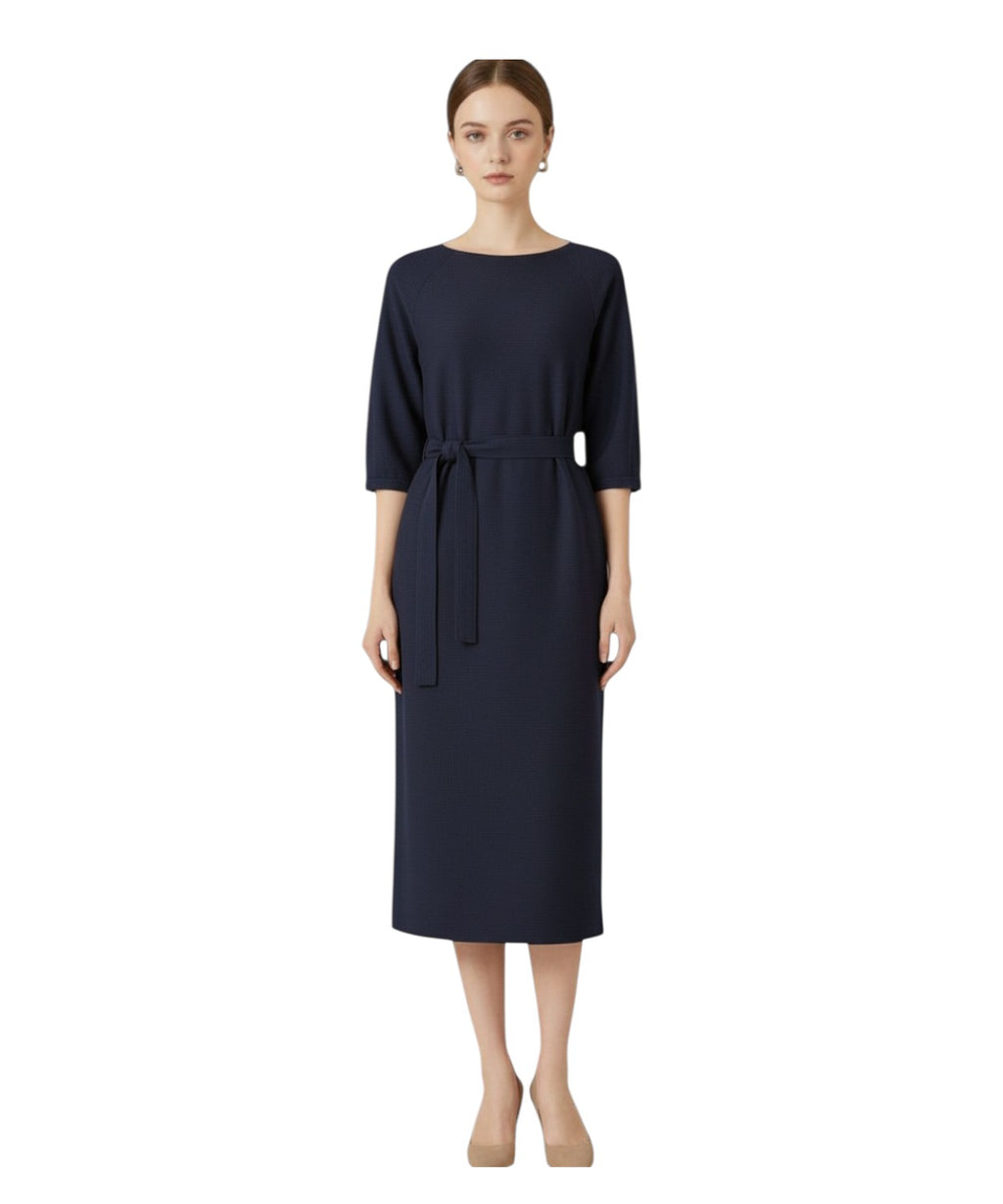 Robe longue femme Max Mara en jersey avec ceinture
