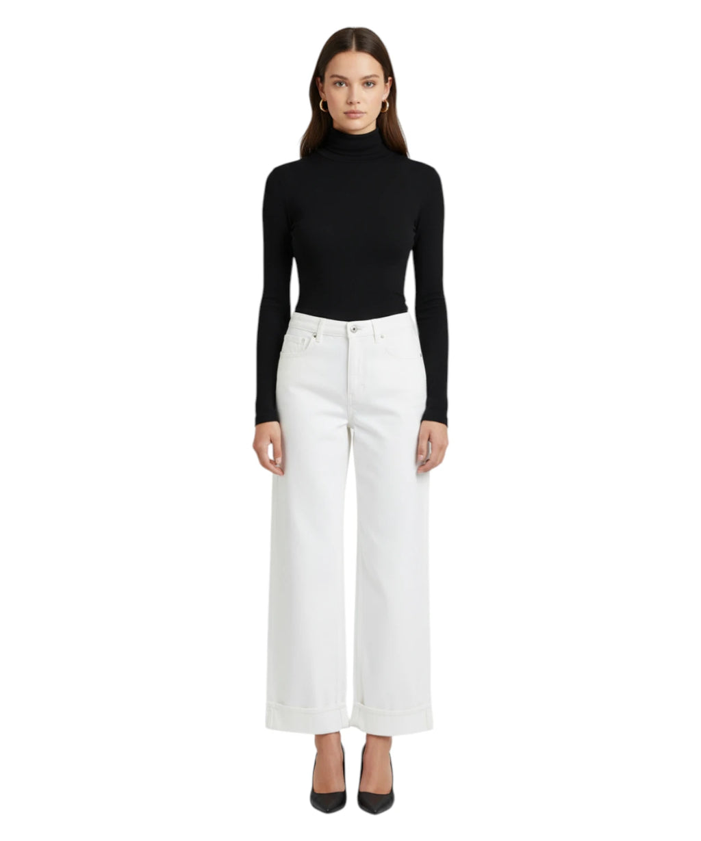 Jeans femme Emporio Armani en lyocell et lin élégants