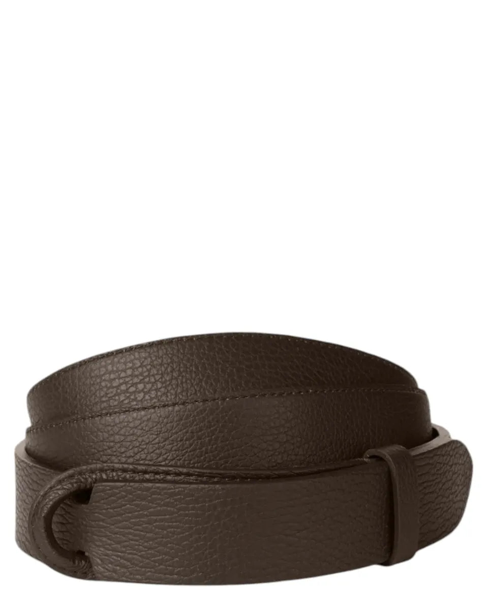 Cintura Nobuckle Micron in pelle martellata senza fibbia-Orciani-Cinture-Vittorio Citro Boutique