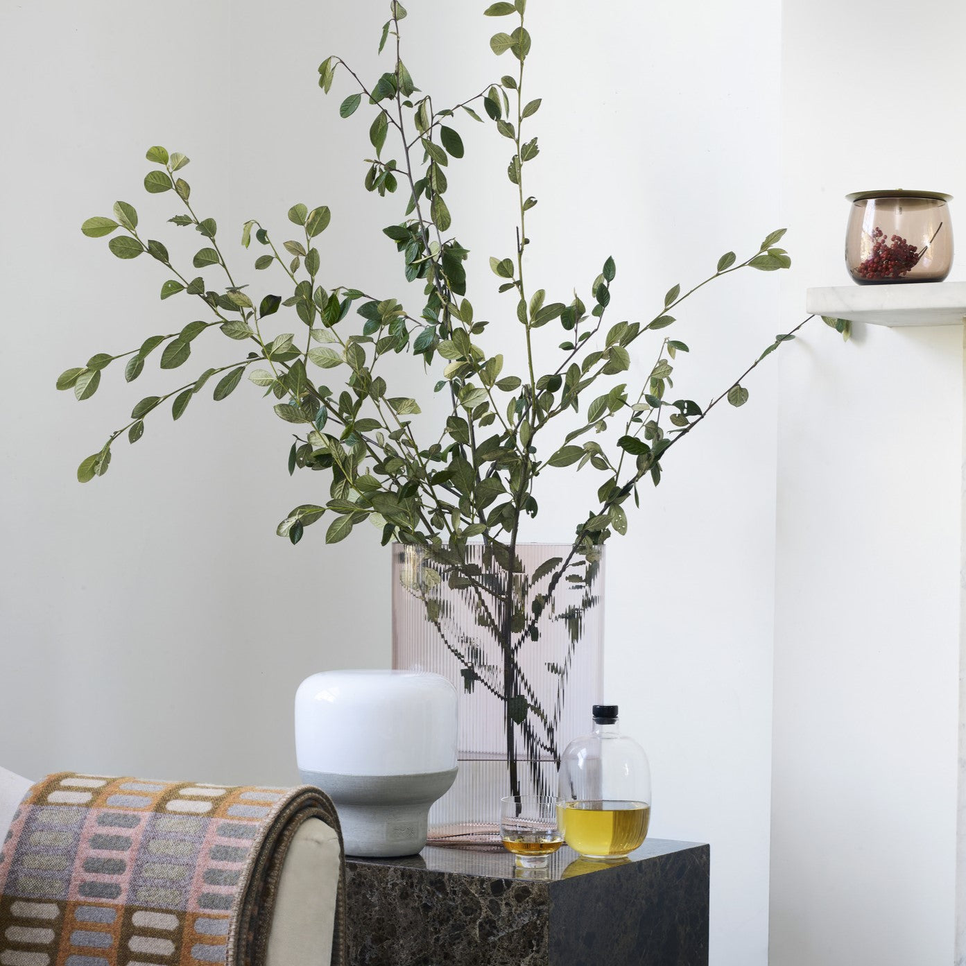 Mist Vase Tall Dusty Rose-NUDE EU-Vasi-Vittorio Citro Boutique