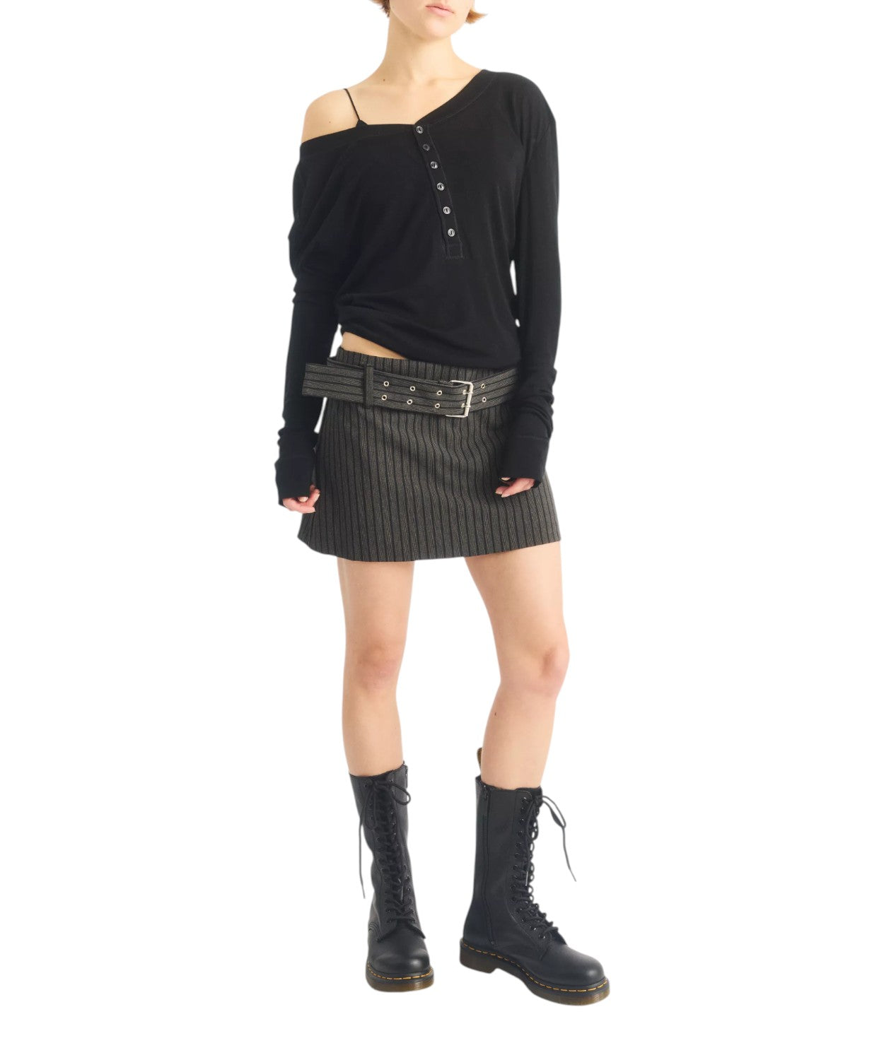 Stivali Dr. Martens 1B99 alti in pelle Virginia per donna