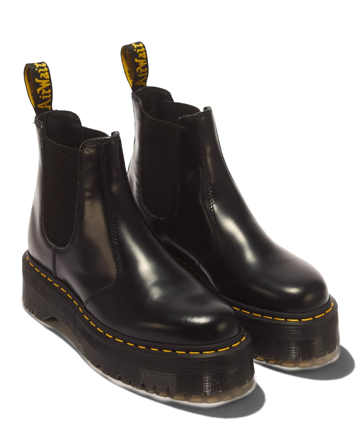 Stivaletti chelsea di pelle 2976 con platform