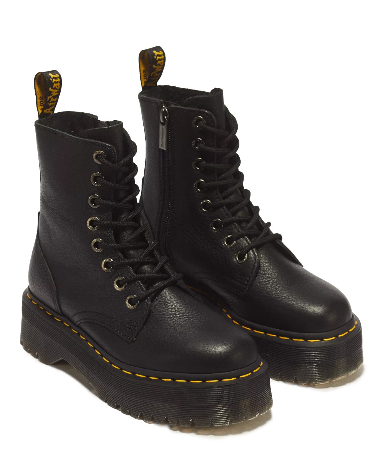 Stivali platform JADON 3 in pelle pisa