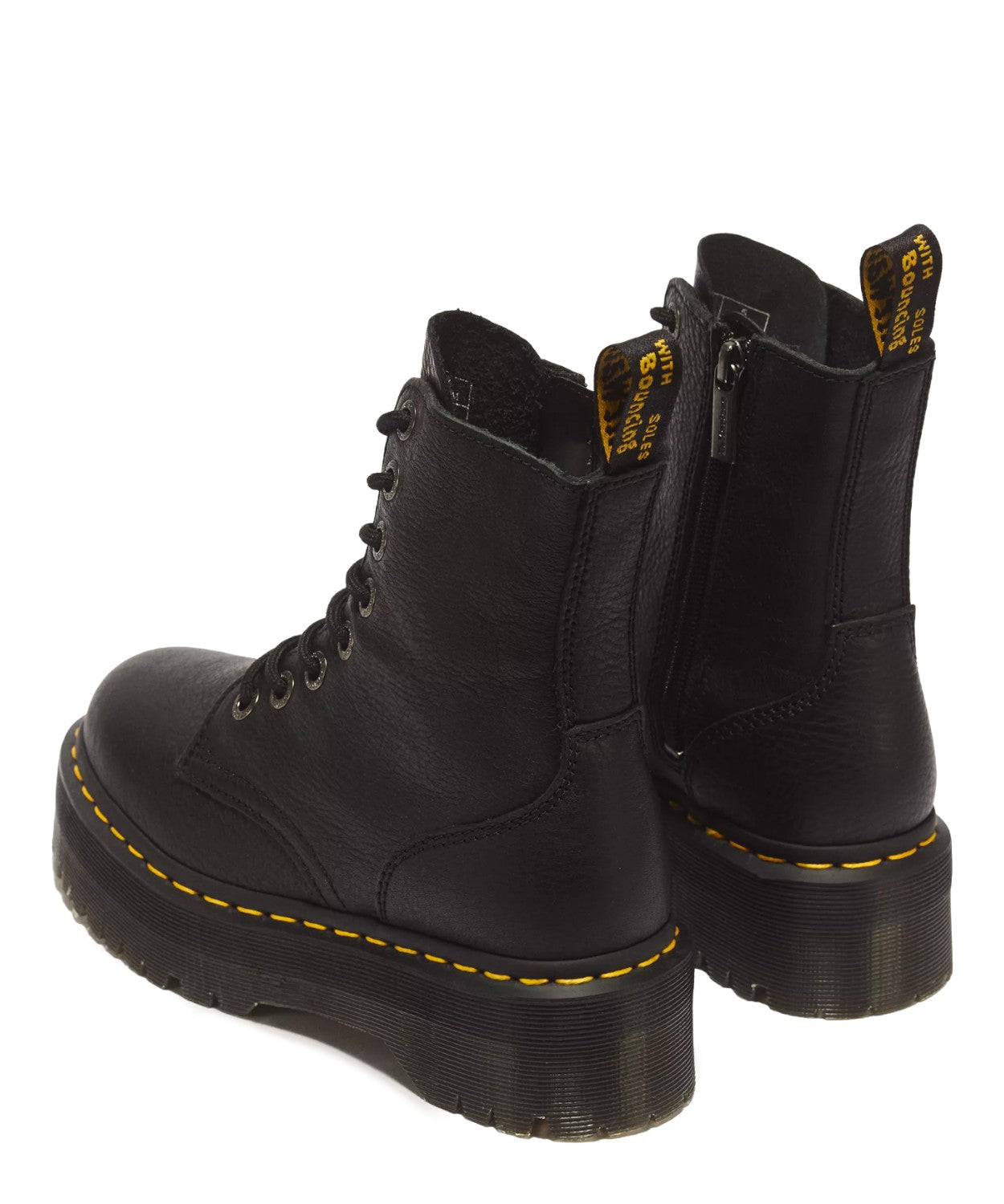 Stivali platform JADON 3 in pelle pisa