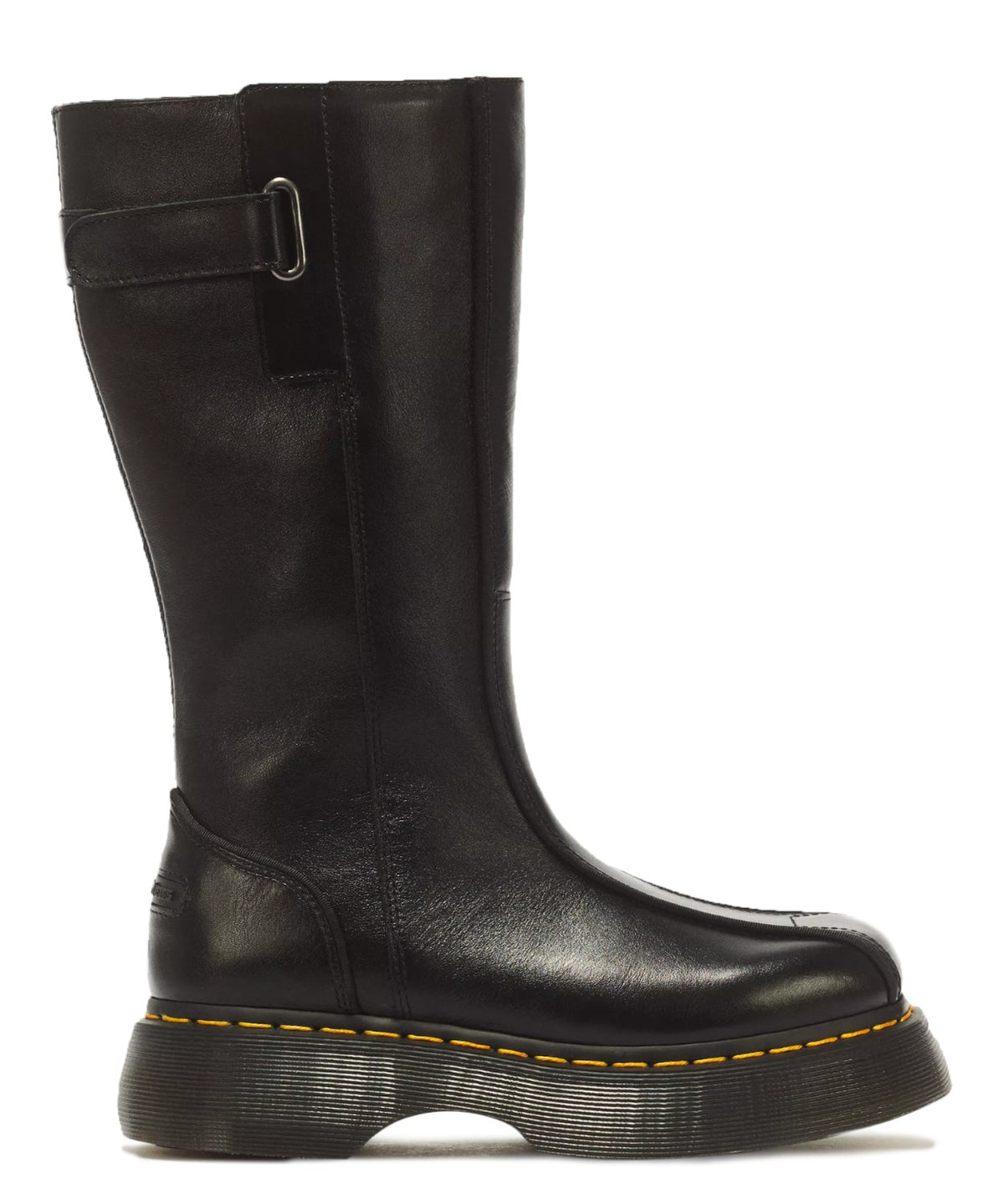 Bottes femme Dr. Martens Buzz Hi en cuir Milled Gloss avec plateforme