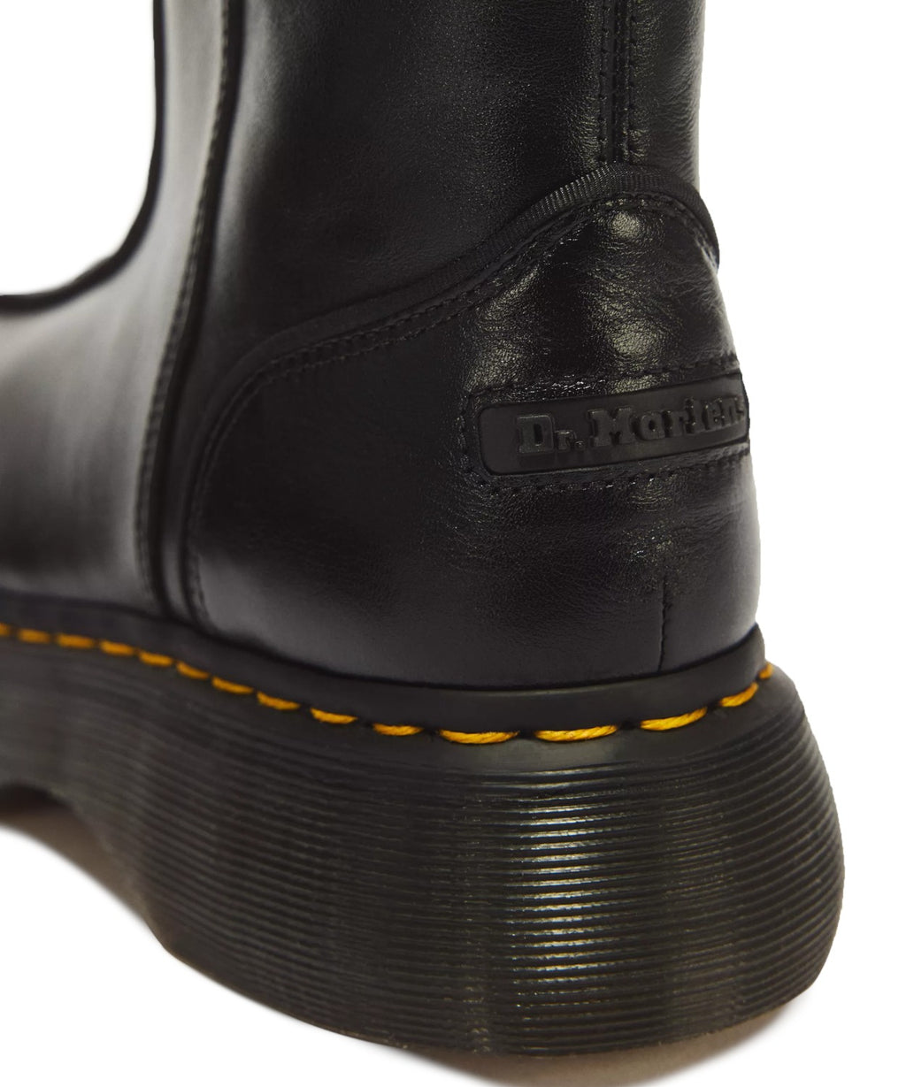 Bottes femme Dr. Martens Buzz Hi en cuir Milled Gloss avec plateforme