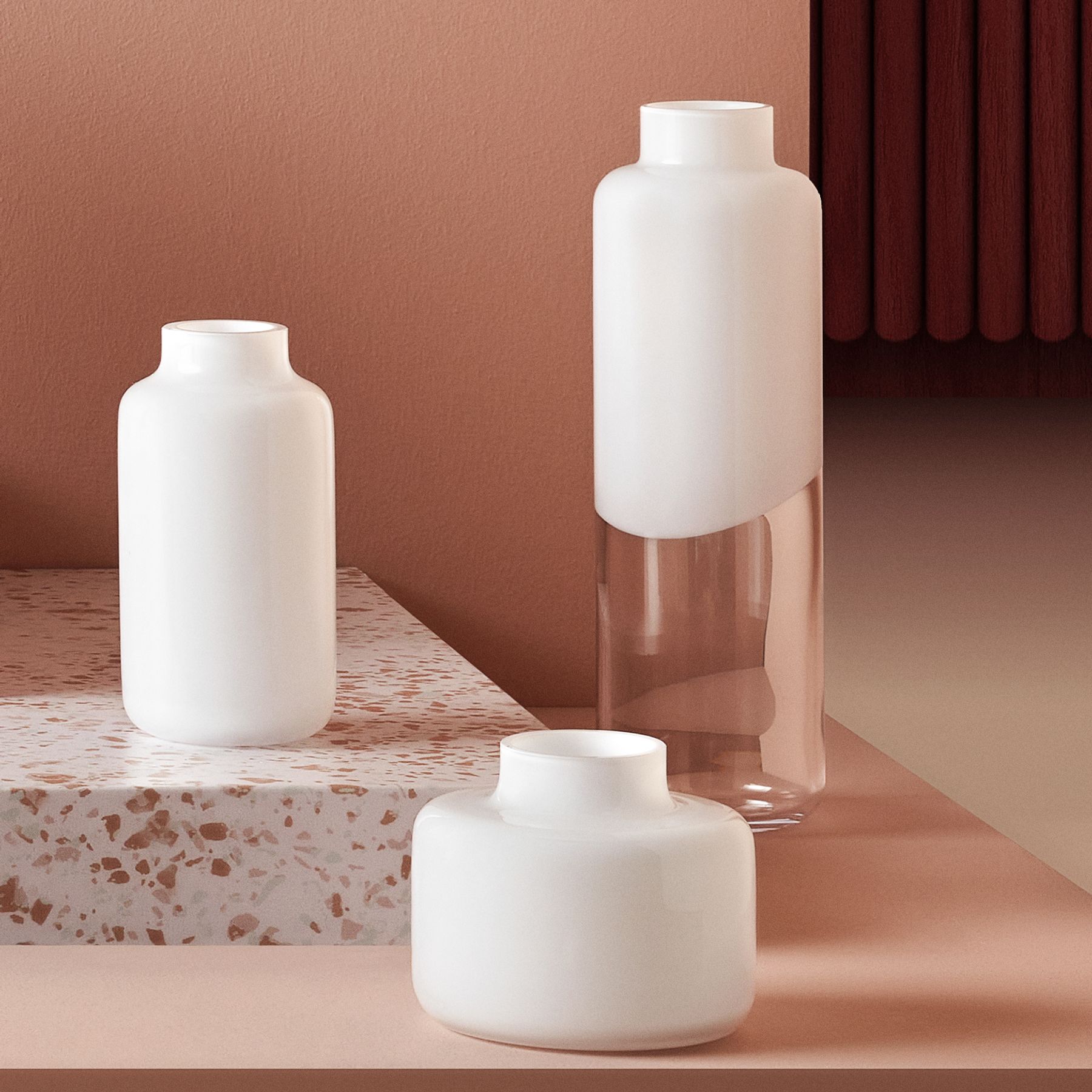 Mini Magnolia Vase Wide-NUDE EU-Vasi-Vittorio Citro Boutique