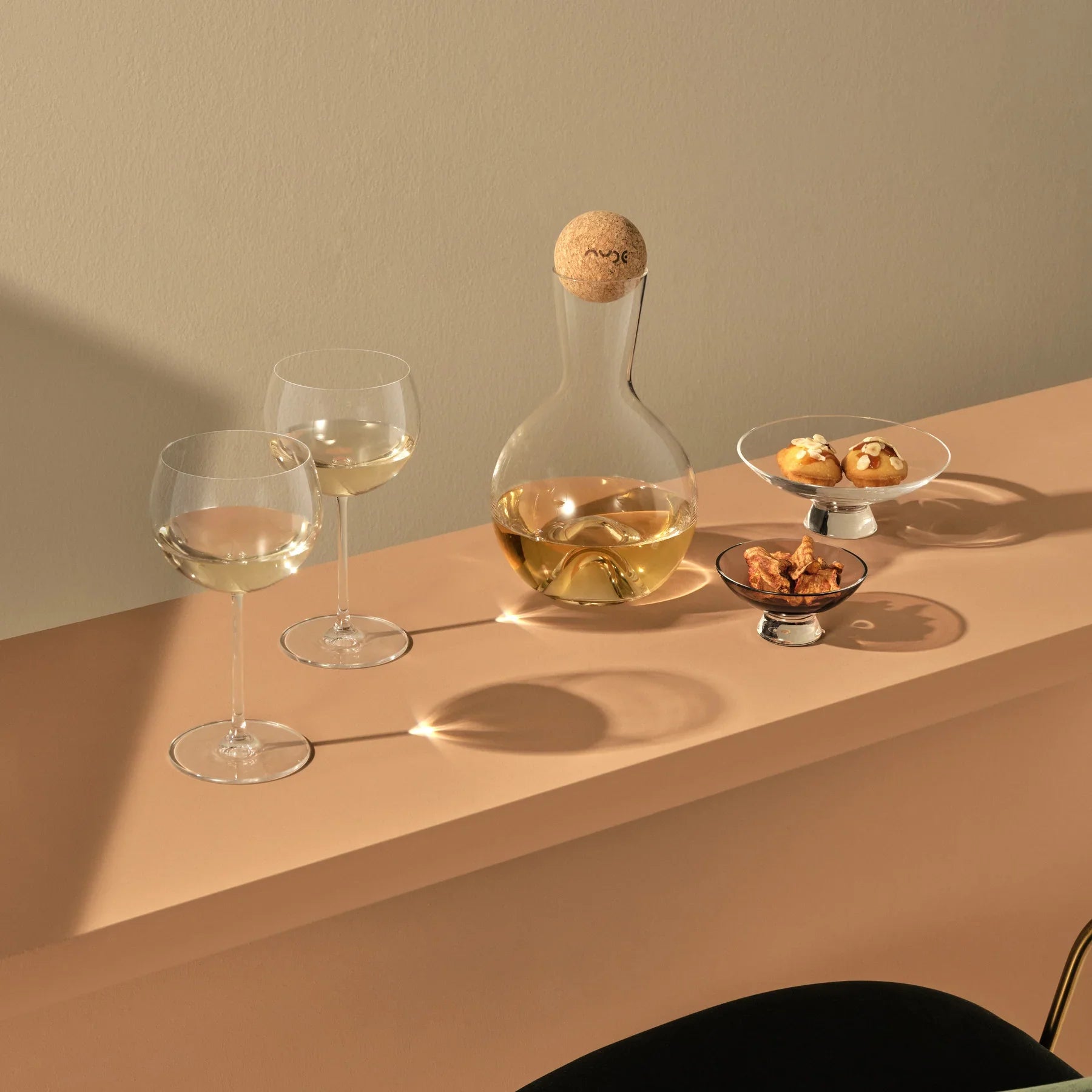 Set 2 calici da vino bianco Vintage Bourgogne