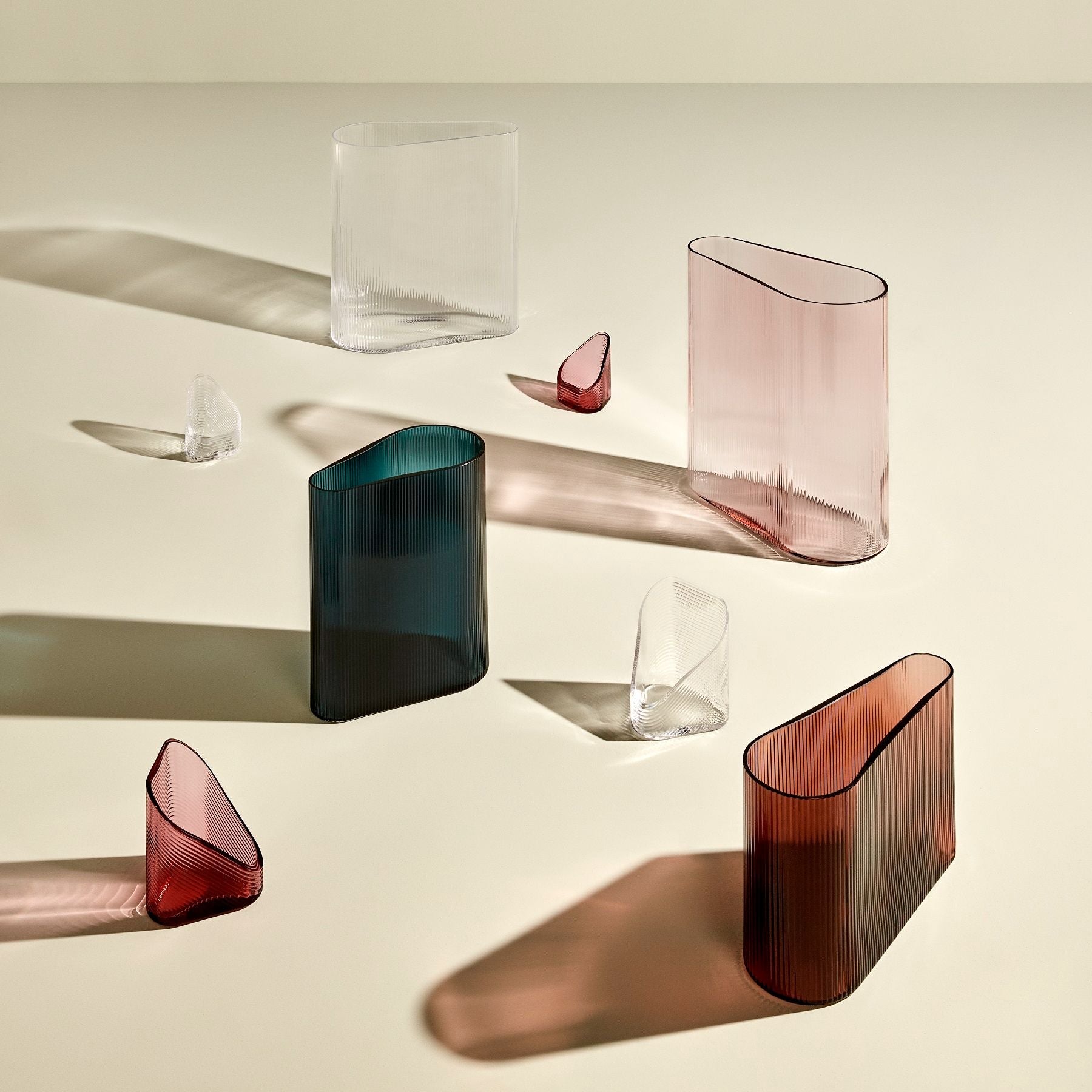 Mist Vase Wide Dusty Rose-NUDE EU-Vasi-Vittorio Citro Boutique